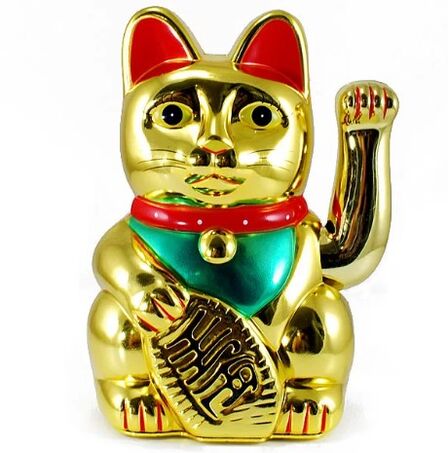 Statuetta del gatto Maneki Neko